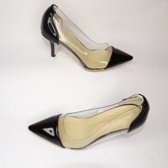 Gianvito Rossi Plexi Patent PVC Clear Pump Heels - Picture 2 of 12